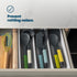 Non-Slip White Utensil Tray